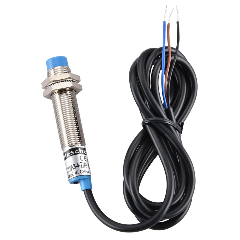 Heschen Inductive proximity switch with sensor LJ12A3-4-Z/AY, detector 4mm, 10-30V, 200 mA, PNP NC (normally closed), 3 wires
