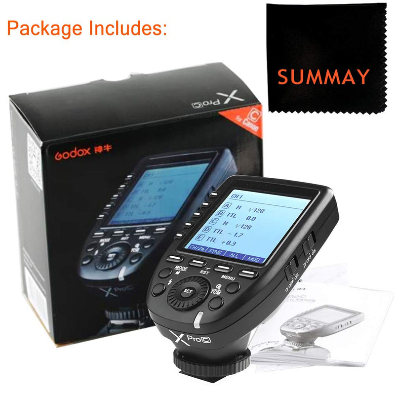 GODOX XPro-O TTL Flash Trigger Transmitter 1/8000s High-Speed Sync with LCD Screen for Olympus Panasonic Lumix Cameras Godox V1O V860IIO TT685O TT350O TT600 AD200PRO AD400PRO (XPRO-O)