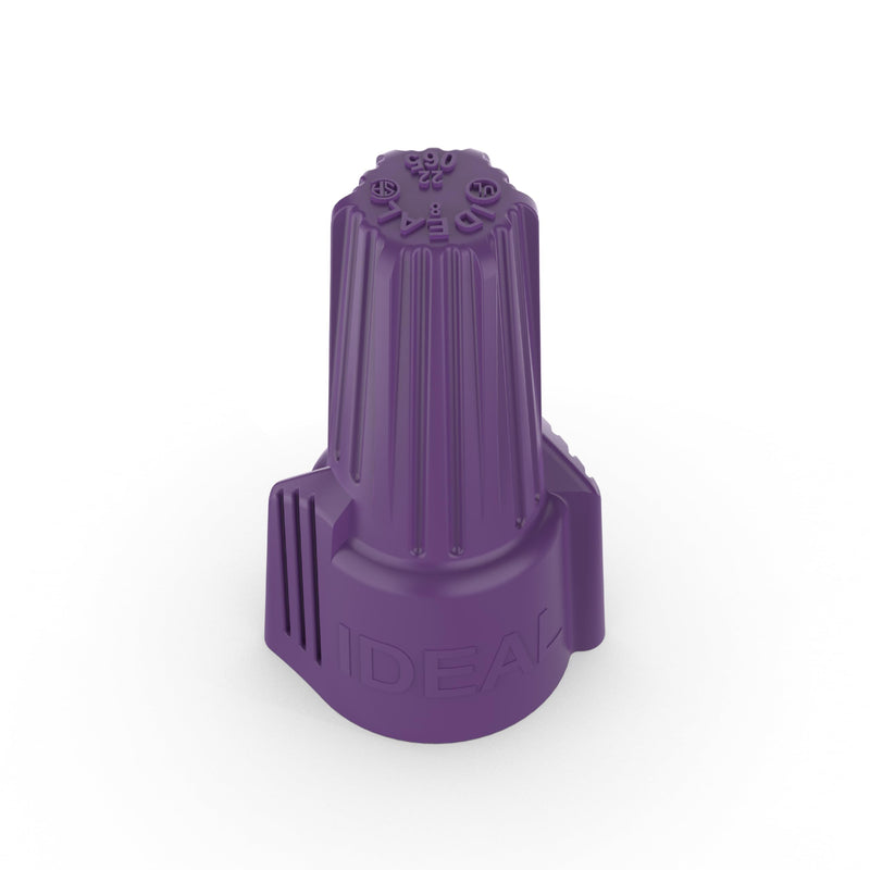 Ideal Electrical Twister Al/Cu (30-1765S) Purple Wire Connector, Bag of 10 — Aluminum-to-Copper Twist-On Wire Nuts with Antioxidant Filler Pack of 10