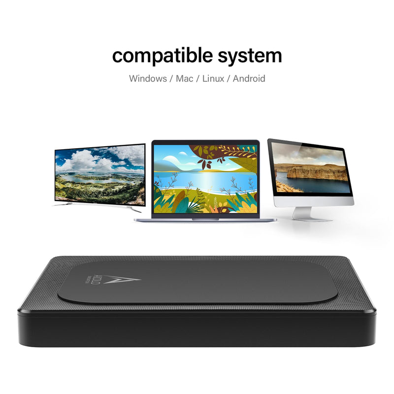500GB External Hard Drive Ultra Slim Portable HDD-USB 3.0 for PC, Mac, Laptop, PS4, Xbox one,Xbox 360 HD-A4 500GB