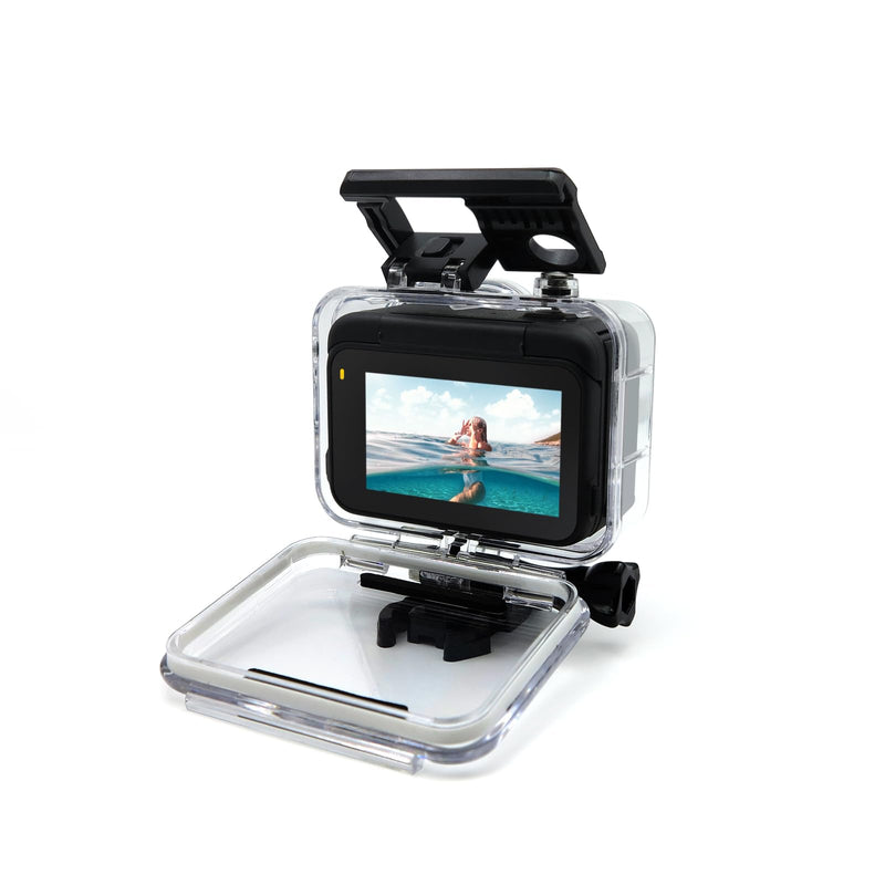 SHOOT Waterproof Housing Case for Insta 360 Ace Pro Diving Protective Underwater Shell with Quick Release Bracket & Thumbscrew Accessories