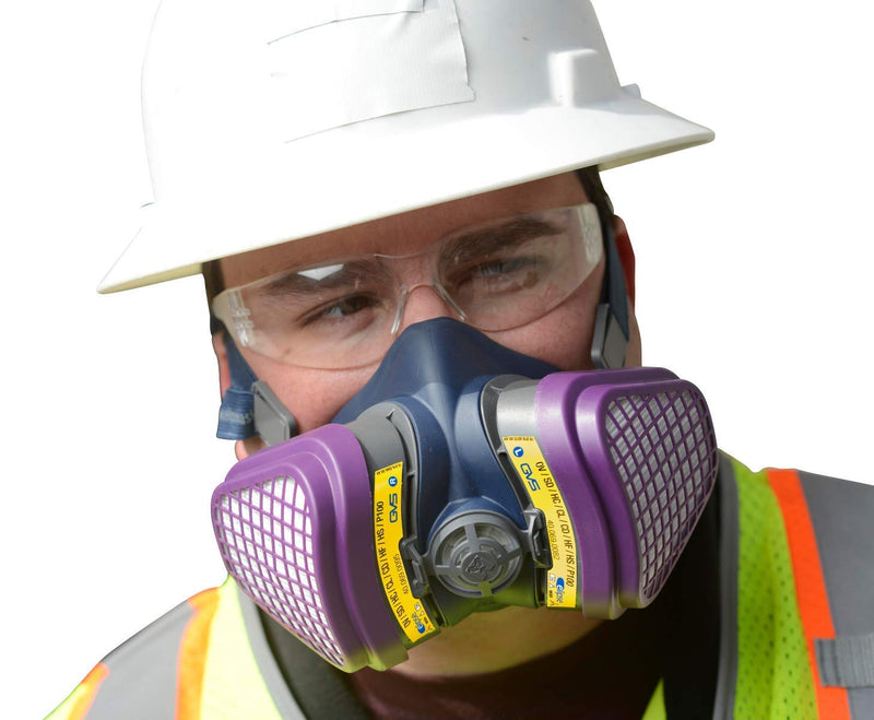 GVS SPR472 Elipse OV/AG-P100 Mask for Dust, Acidic, Organic Gases and Vapours, S/M S/M Size
