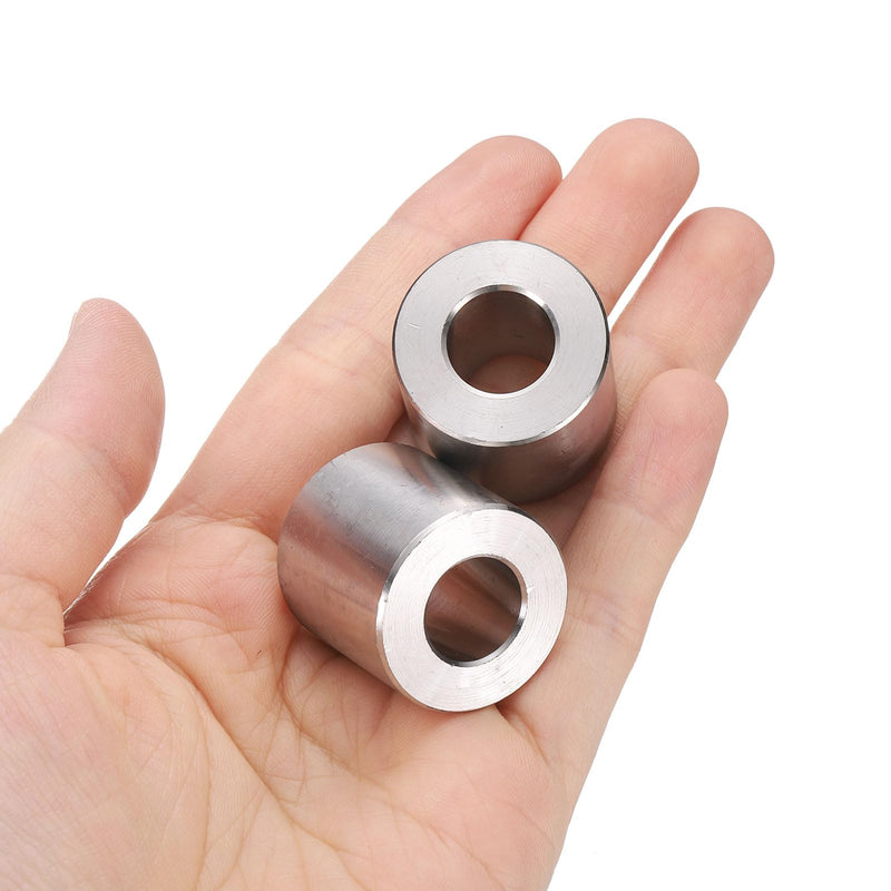 uxcell 10pcs Stainless Steel Spacer 1/2" Bore x 1" OD x 1" Length Screw Bushing Plain Finish Round Metal Spacer for M12 Screws Bolts and Rods 1/2" x 1" x 1"