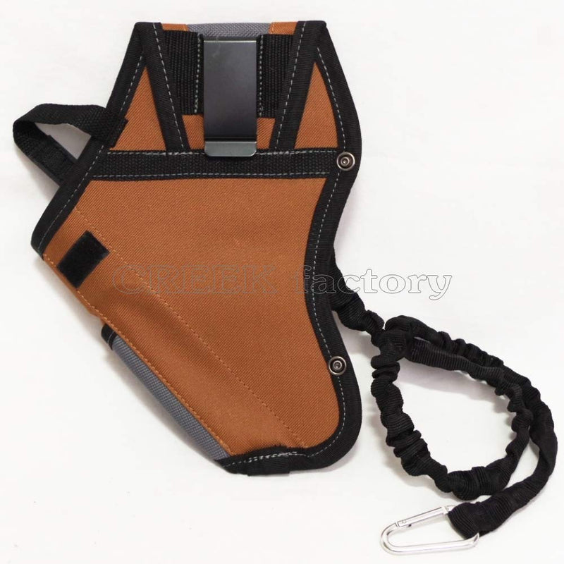 Dickies 5-Pocket Drill Holster with Safety Tether, Universal-Fit Steel Tool Belt Clip