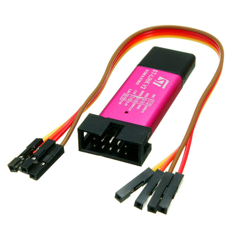 Hailege STM32F103C8T6 STM8 STM32 ST-Link V2 Emulator Downloader Programmer with Dupont Wires