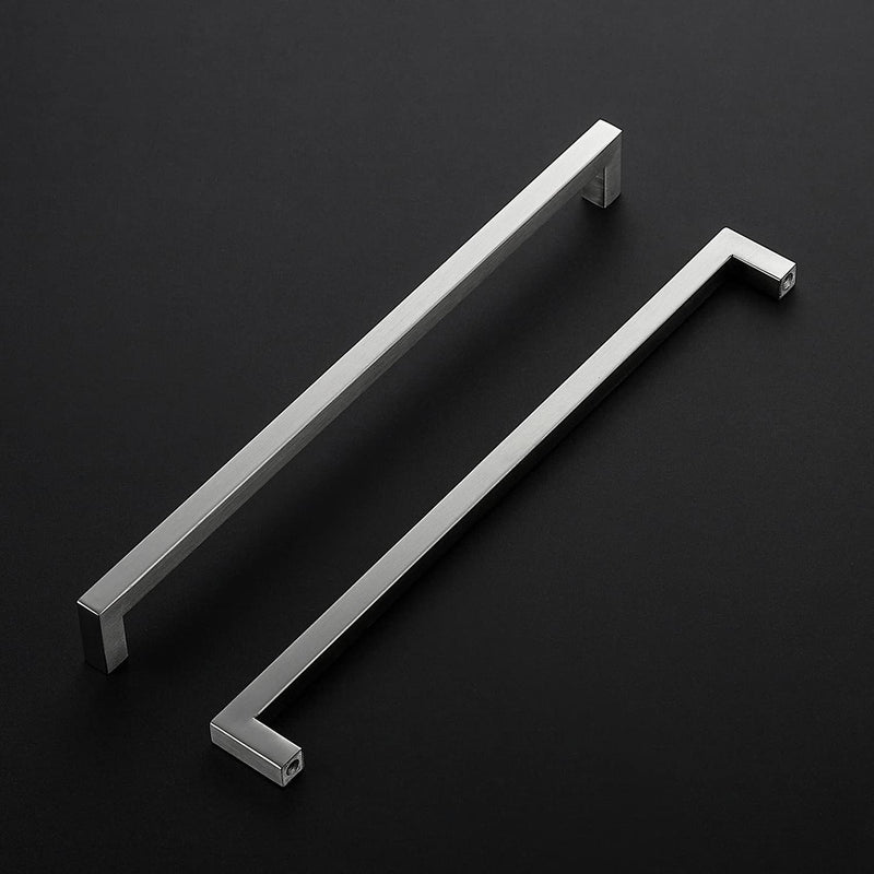 Ravinte 5 Pack Brushed Nickel Kitchen Cabinet Handles 11-1/3 Inch Cabinet Pulls Square Kitchen Hardware for Cabinet Drawer Pulls Drawer Handles Come with Screwdriver 11-1/3 In Hole Center