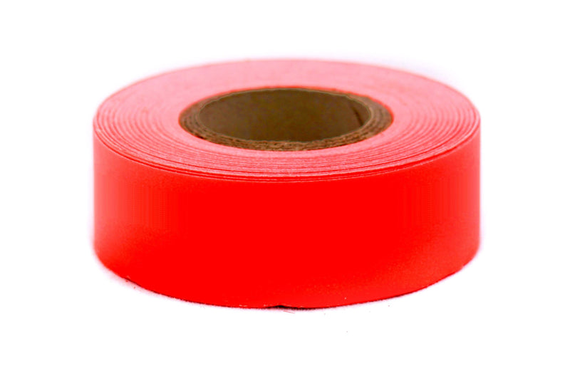 ChromaLabel 0.75 Inch Clean Remove Color Code Tape, 500 Inch Roll, Fluorescent Red Orange