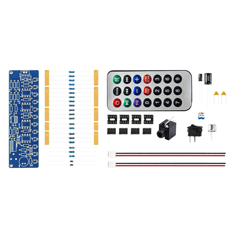Electronic Soldering Kit Radio Mini Amplifier 87.5-108MHz DIY Kit Amplifier Bluetooth Speaker with Spectrum Soldering Exercises Loose Parts