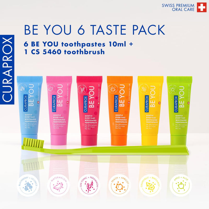 Curaprox Be You Six Taster Pack Whitening Toothpaste