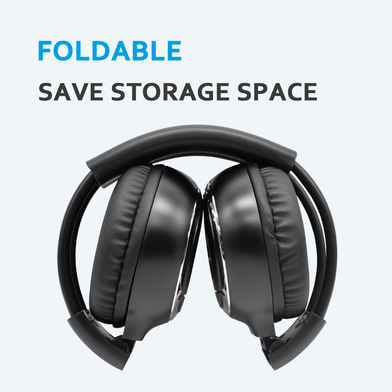 2 Pack of Infrared Headphones for Car DVD, IR Headphones Kids 2 Channel,Universal Car Headphones Wireless for Honda Odyssey Rear Entertainment System