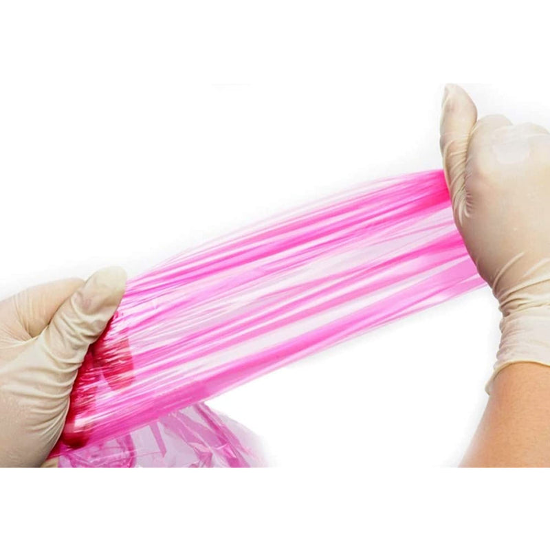 Veterinary gloves, disposable gloves, 30 pieces, extremely stretchy soft plastic film gloves, veterinary examination, artificial insemination gloves, household cleaning, arm protection (red) 30 pieces