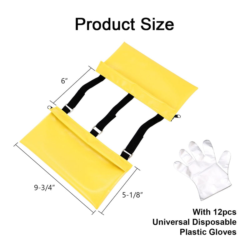 Camper/RV/Trailers Sewer Weight Bag for RV Camping, RV Sewer Hose Fastening Device, Reduces Accidental Spillage, Prevents Waste Lines from Dislodging While Dumping, Yellow-1Pack