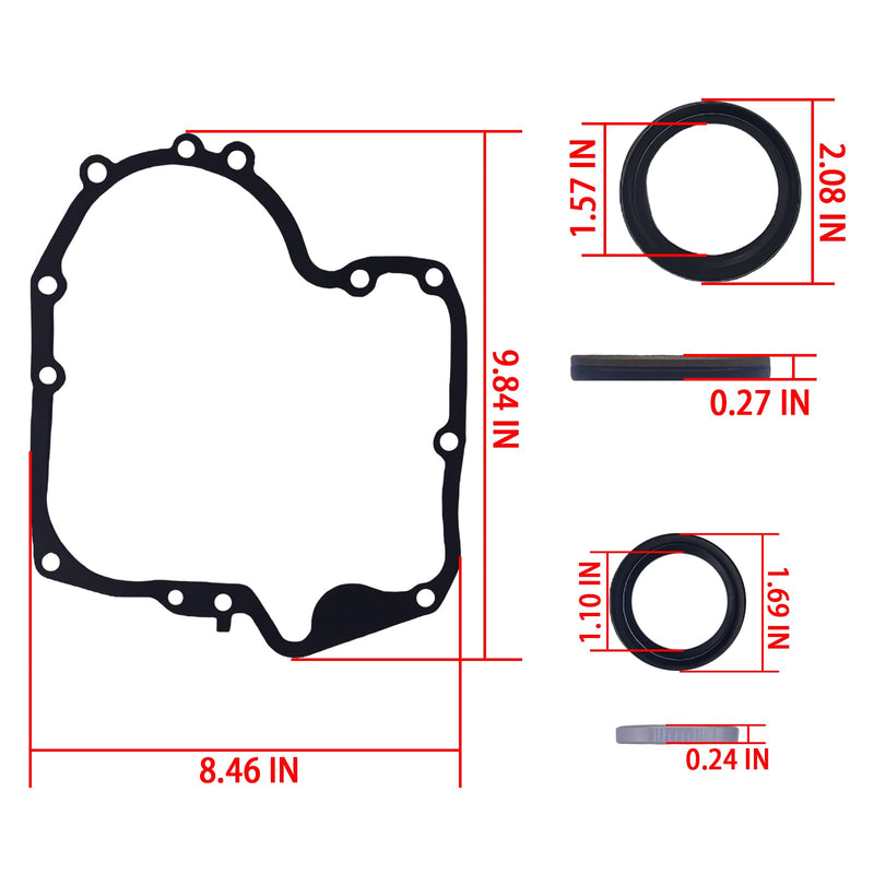 697110 795387 Crankcase Gasket & Oil Seal Combo Set for Briggs Stratton 793880 272475s 594195