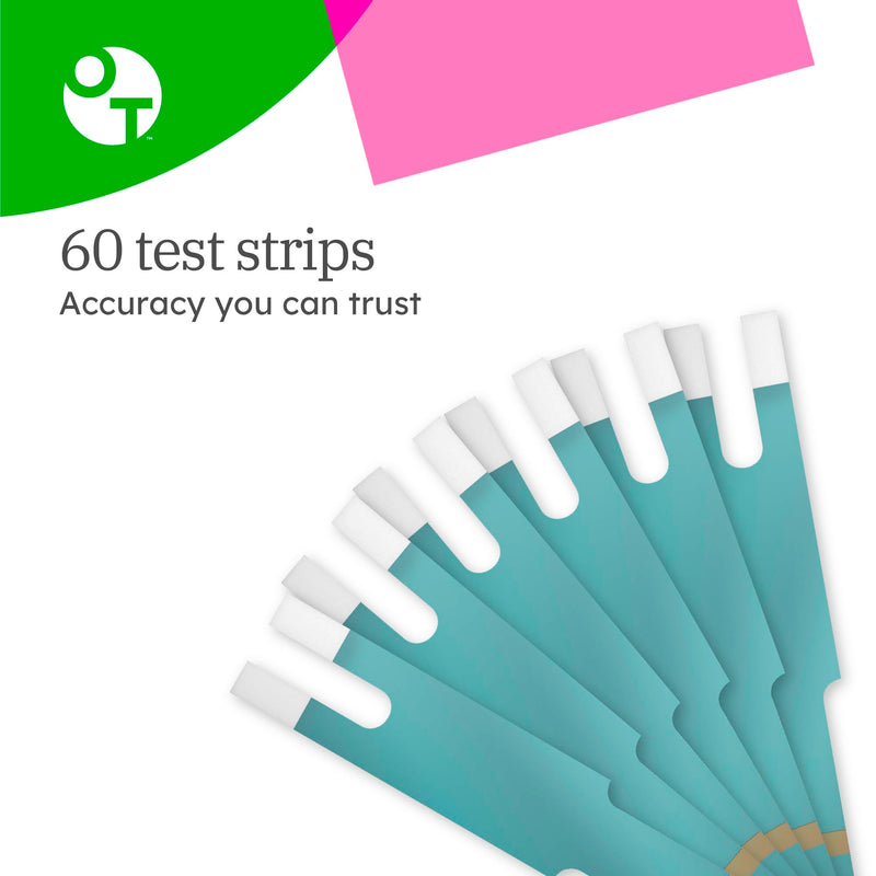 OneTouch Ultra Plus Test Strips - 60 Count - Diabetic Test Strips for Blood Glucose Meter & Daily Blood Sugar Levels - 30 Count/Pack (2 Pack) 30 Count (Pack of 2)