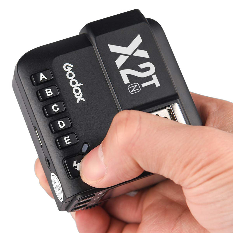 Godox X2T-N TTL Wireless Trigger, 1/8000s High-Speed Sync 2.4G TTL Transmitter, Compatible with Nikon Cameras (X2T-N)