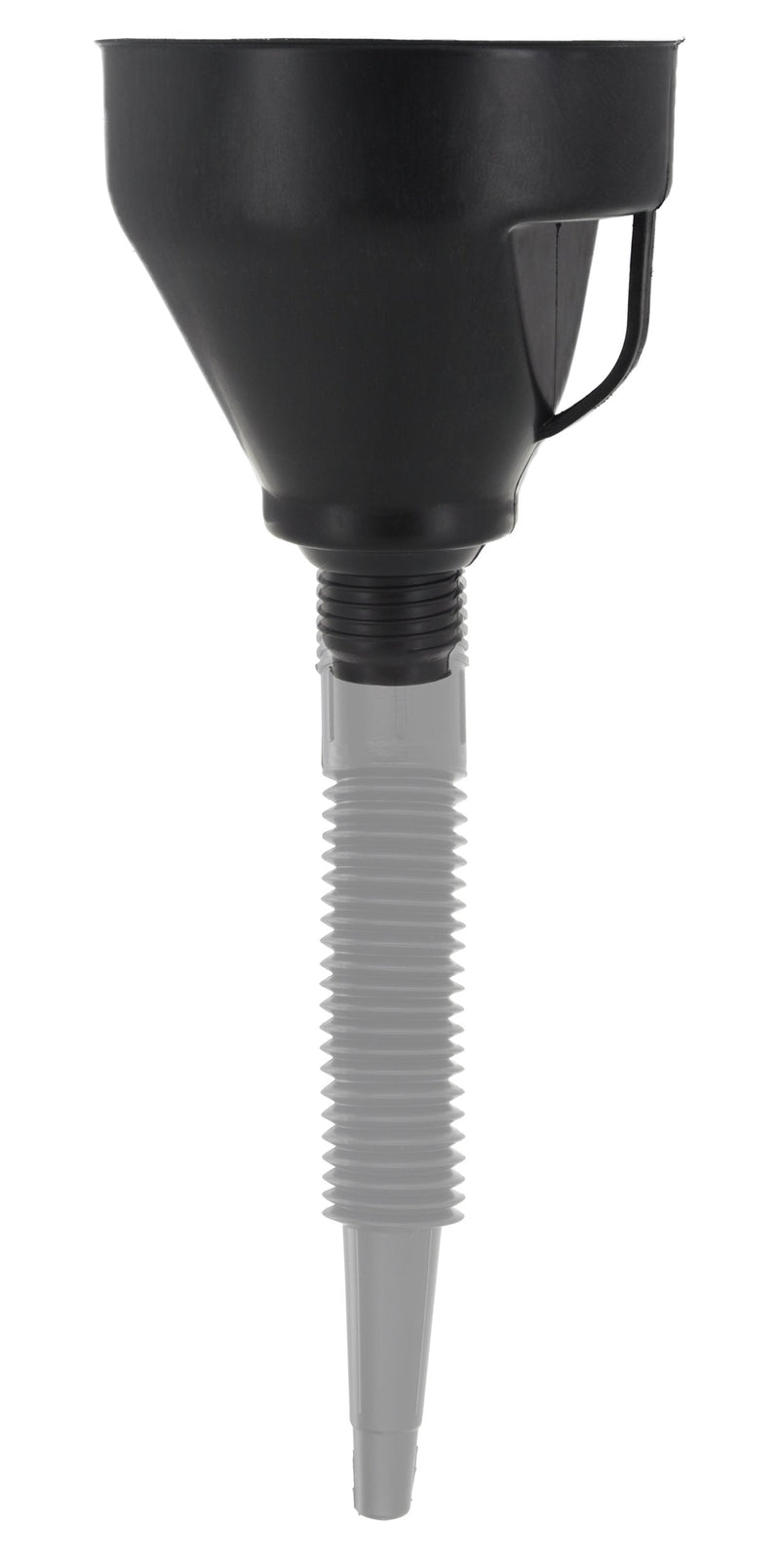 Wekster Oil Funnel with Hose - Wide Mouth Gas Funnel with Handle - Large Funnels for Automotive use - Long Flexible Spout Extension, Removable Mesh Filter for Water, Fuel, Transmission, Oil Change Black