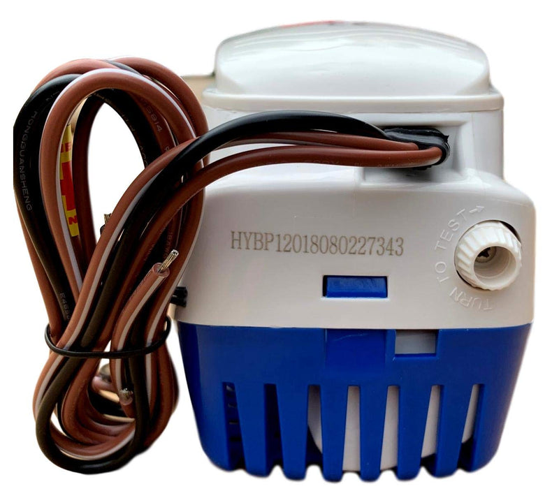 Automatic Bilge Pump for Boats 1100 GPH (1-1/8" Hose Outlet) 12 Volt Auto Bilge Pump with Built-In Float Switch 1100 GPH 1-1/8" hose outlet