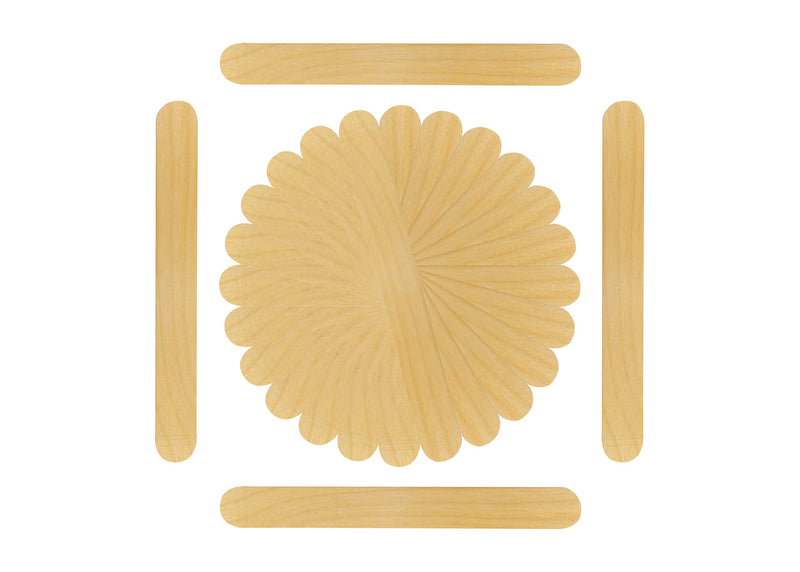 Romed wooden spatulas made of wood (1 x 100 pieces) 100 pieces (pack of 1)