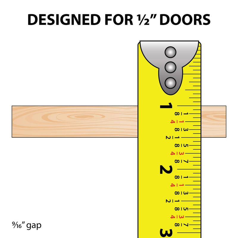 1/2" Panel Sliding Door Track - 36" Brown Plastic Upper & Lower Set, USA Made, Pack of 1 - Outwater 3 Feet (36 Inches)