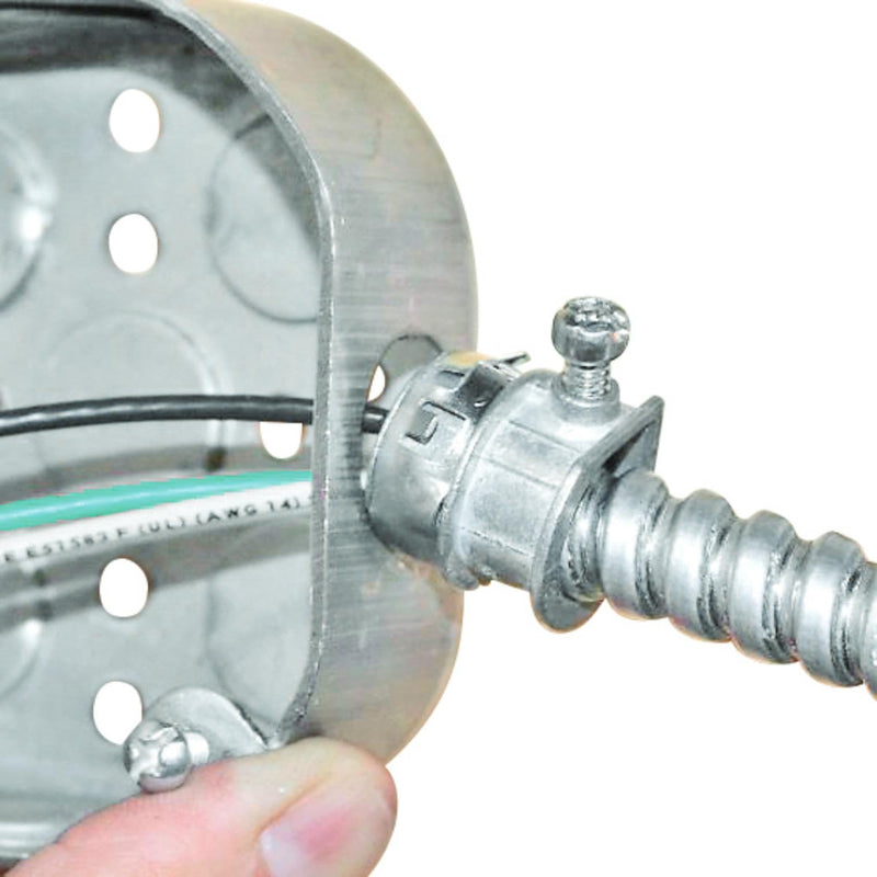 Woods 55082021 3/8 in. x 25 ft. Flex Alum Conduit; Silver