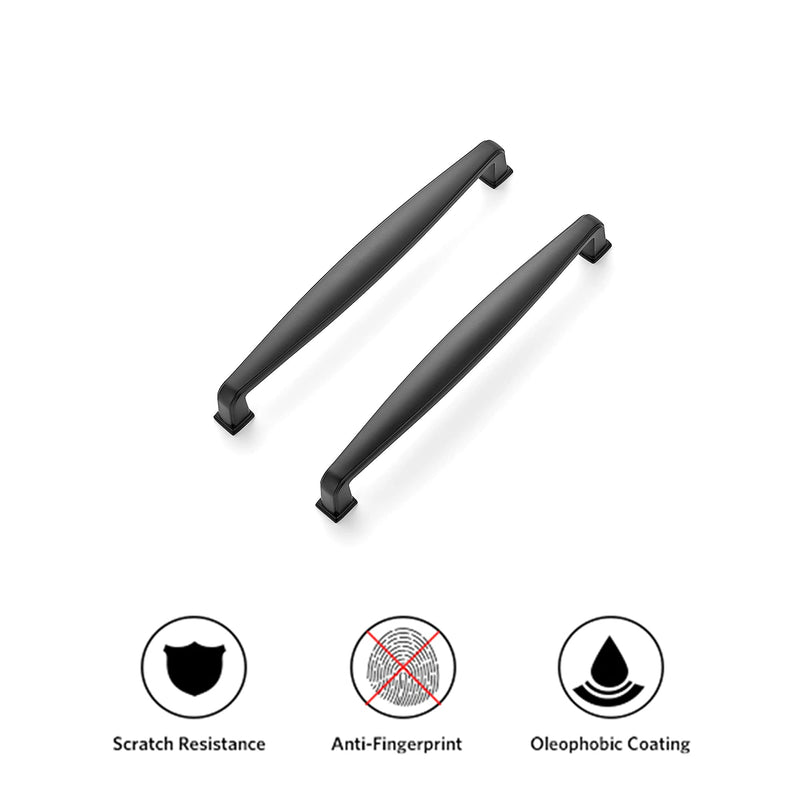 Ravinte Matte Black Cabinet Handles Cabinet Pulls, 6-1/4 Inch, 5 Pack | Smooth Zinc Bar Grip, Kitchen Cabinet Update, For Cupboards, Drawers, Dressers, Cabinet Doors, Furniture Hardware Projects