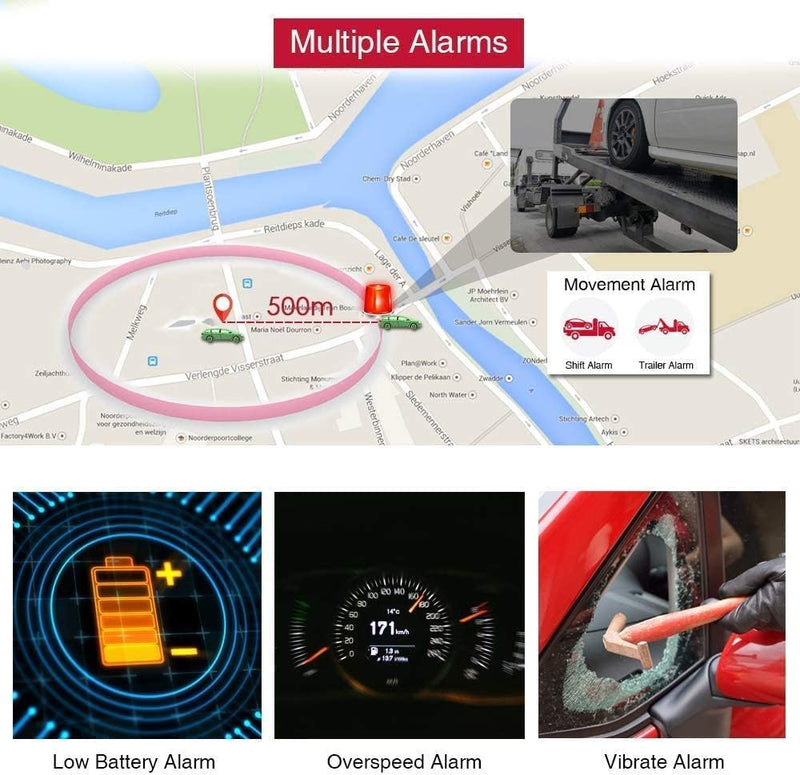 Winnes GPS Tracker for Vehicles 4G Mini Real-time Tracking Device Magnetic Hidden Locator Long Distance Global Positioning for Car Motorcycle Kids Elderly Dog Cat Luggage,Subscription Required 4G TK903(Battery 1500mah)