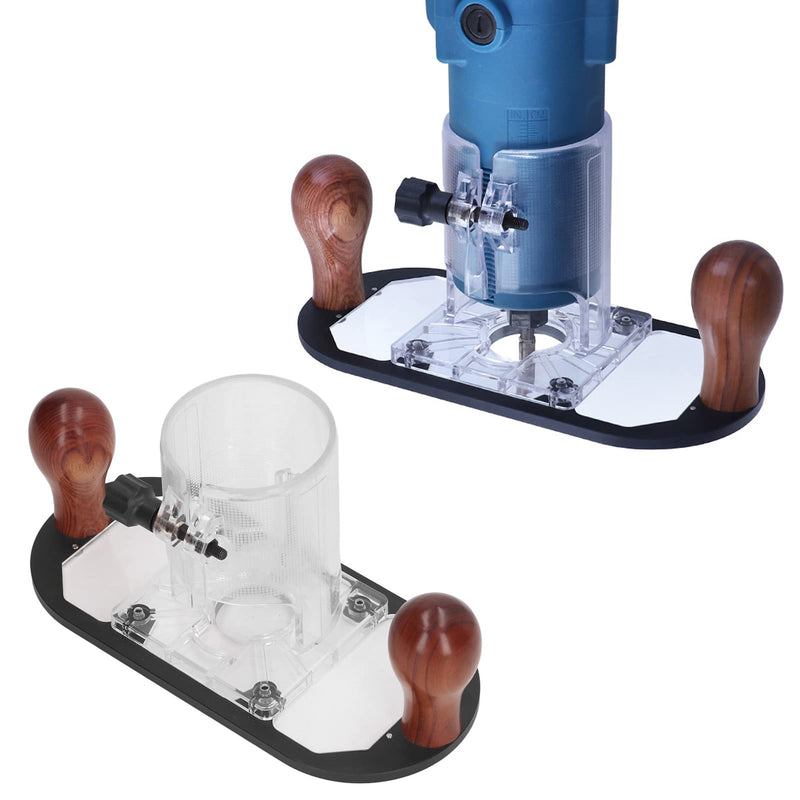 Woodworking Trimmer Router Base, Prevent Sliding Multifunctional High Strength Woodworking Trimmer Base for DIY