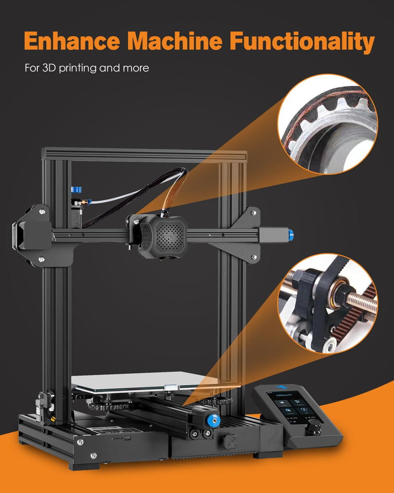 HANGLIFE GT2 Timing Belt with Copper Buckle - 3D Printer Open Synchronous Belt (2mm Pitch) 3D Printer Accessories - 9mm x 10M (32.8ft)