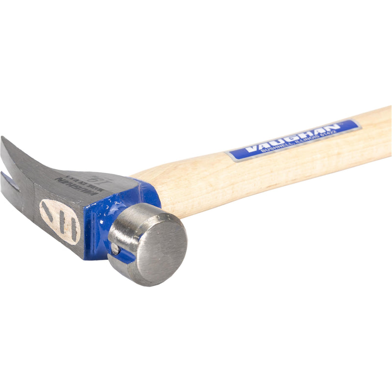 VAUGHAN CF2-HCP California Framer Hammer, 19 oz Smooth Head, Nail Starter, Assembled in USA, VN11610 Curved