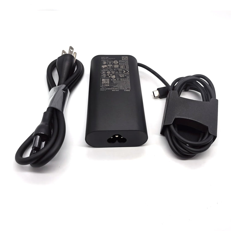 Dell 100W Laptop Charger USB C Type C GAN AC Adapter, XPS 14 9440 AC Charger, Latitude 9440 AC Adapter, Black, DA100PM220