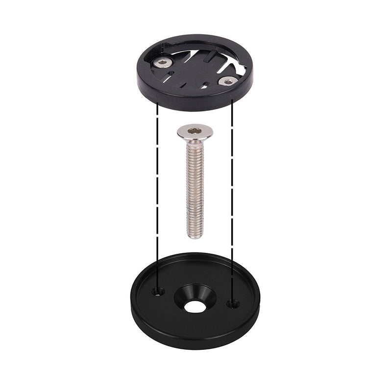 Thinvik Bicycle Stem Headset Top Cap Mount for Garmin Edge 1040 1030 840 830 540 530 130 GPS Bike Computer - Aluminum Alloy