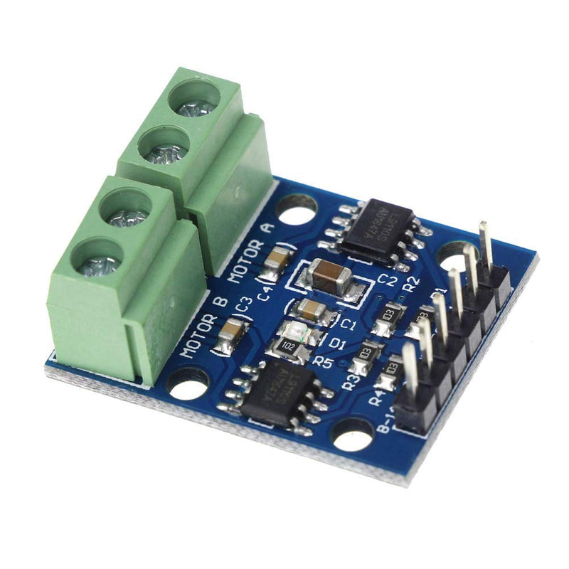 Hailege 5pcs L9110S DC Motor Drive Module Stepper Motor Drive Controller Board 2.5-12V H-bridge Can Drive Dual DC Motor at the same time or 4 Wire 2 Phase Stepper Motor