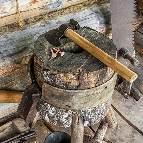 1.5 Inch Pure Copper Roofing Nails - 10 oz (100) Pack of Solid Copper Slate Spikes for Roofing, Flashing, Furniture, and Boat Building - 3/8" Head Diameter - Made in The USA (Pack of 3) 1.5in - 10 Oz (Pack of 3)