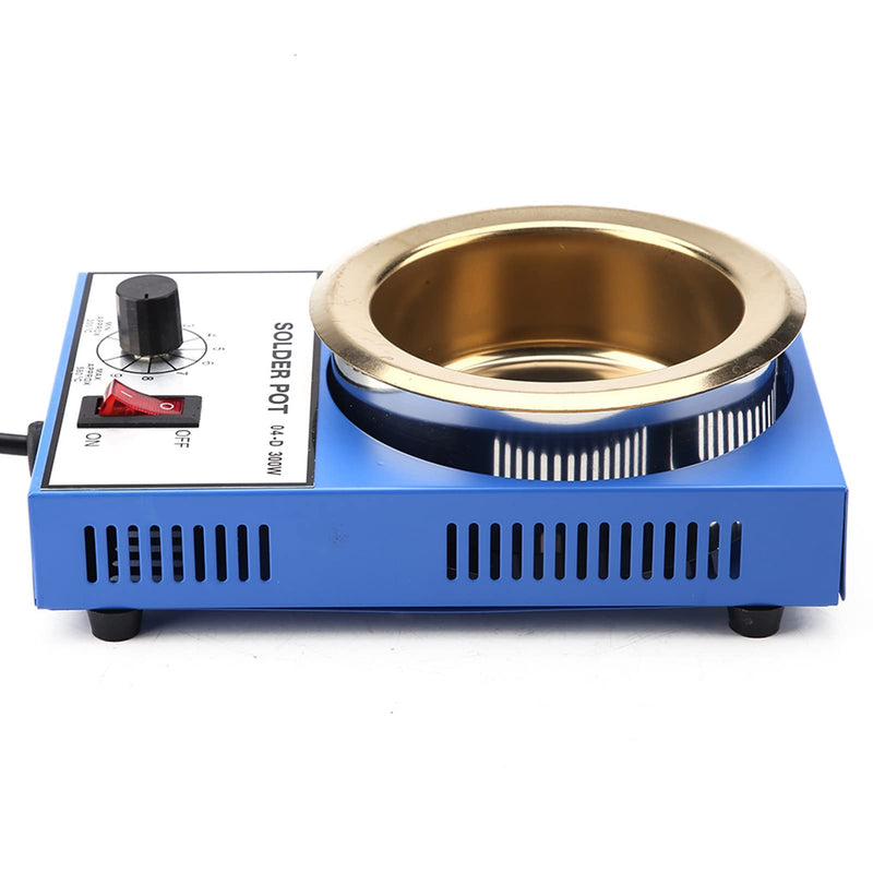220V Mini Electric Soldering Pot Stability Heating Desoldering Soldering Pot for Casting Melting (EU Plug) (300W) 300w