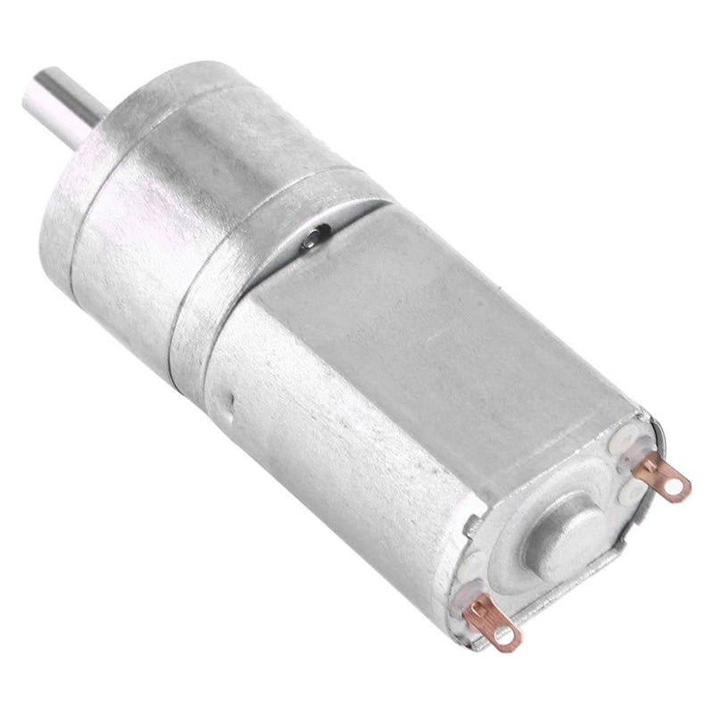 Geared Motor, Reversible High Torque Turbo Motor, DC 12V, Electric Speed Reduction Gearbox Motor, 15/30/50/100/200 RPM (12V 50RPM) 12V 50RPM