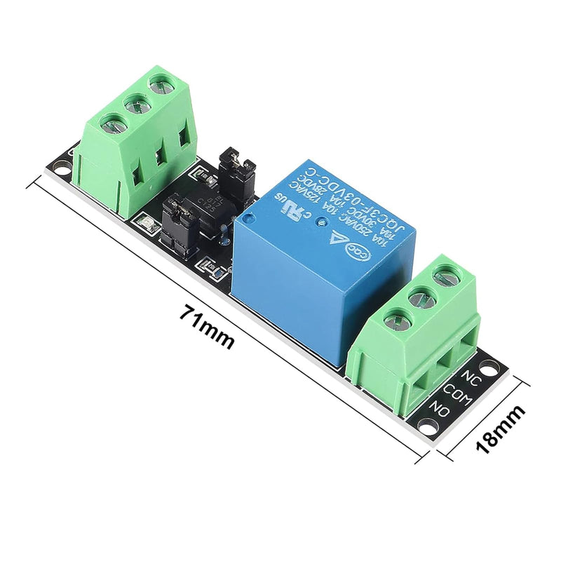 ARCELI Pack of 5 Optocoupler Module, 1 Channel 3V Relay Power Switch Board Opto Isolation High Level Trigger for IOT ESP8266 Development Board