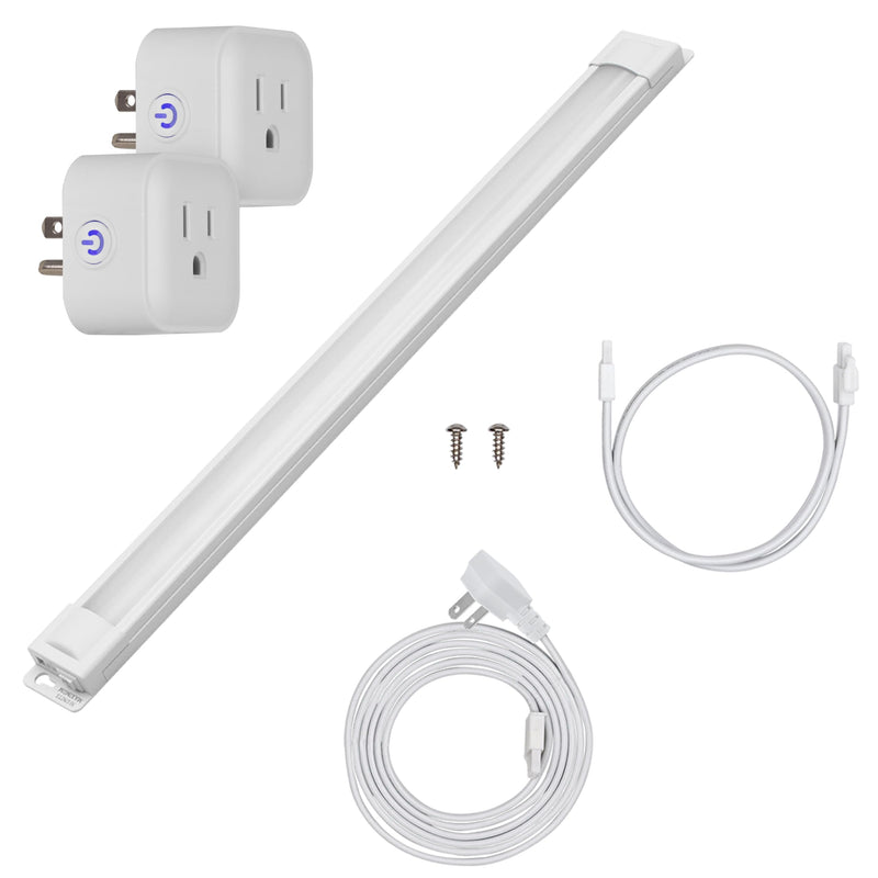 UltraPro 24 inch Plug-in Linkable Under Cabinet Lights, High/Low/Off, Warm White Light (2700K), LED Under Cabinet Lighting, Under Counter Lights for Kitchen, 44107