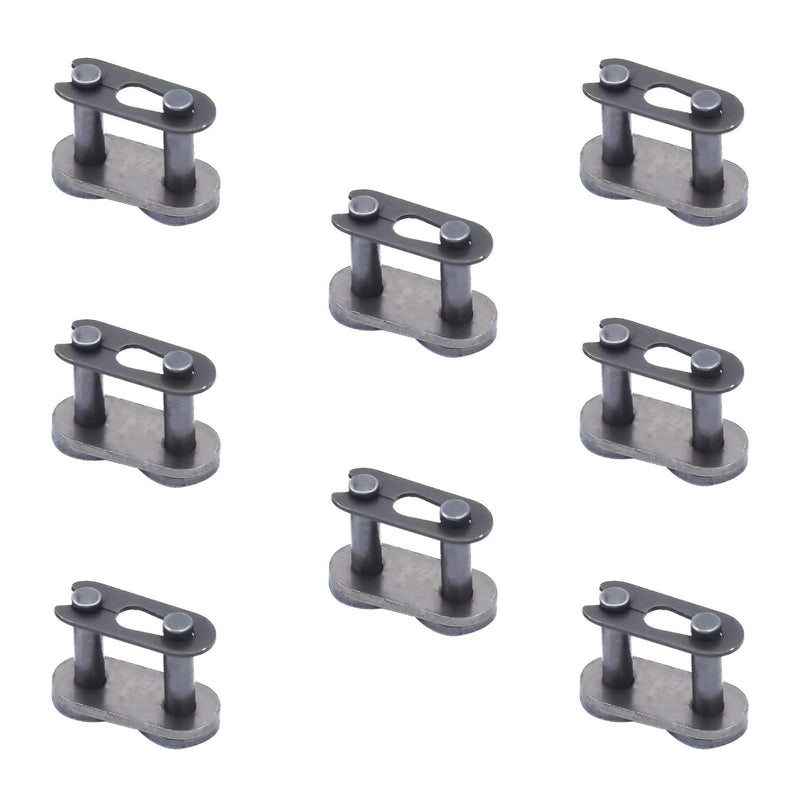 #40 Chain Master Links, Carbon Steel Heavy Duty Roller Chain Connector Links for Bike Bicycle Mini Bike Karting Pit ATV Scooter 8pcs CQSPMOTO #40