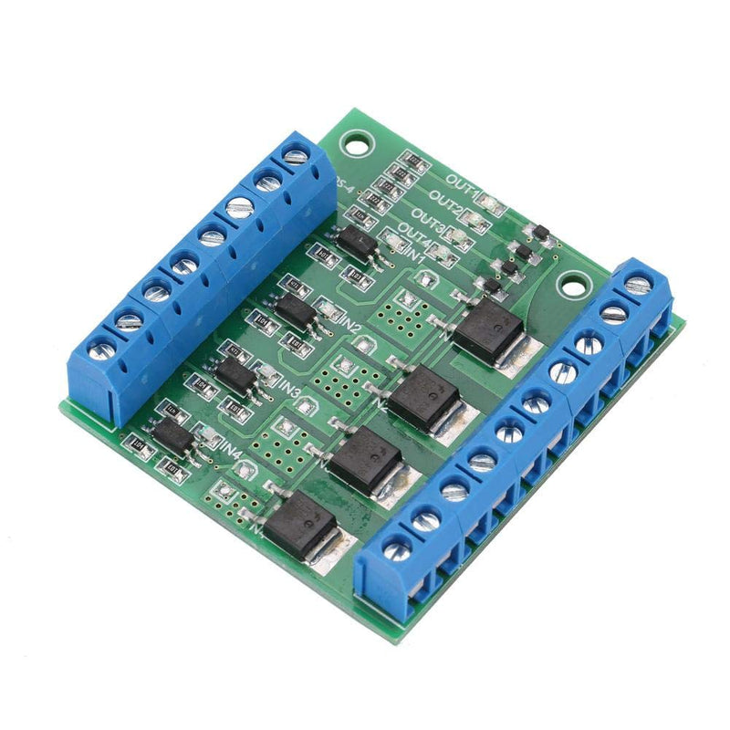 Digital Amplifier Amplifier Board PWM 3-20V to 3.7-27VDC 10A 4 Channel Driver Module PLC Amplifier Board