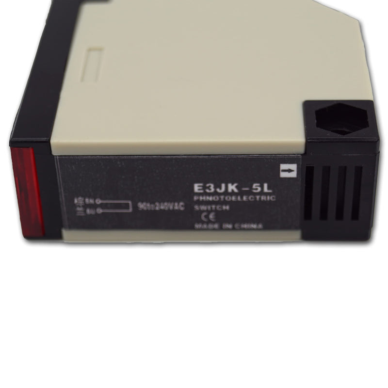 One-way light barrier 12-24 volts DC 5 meter range (operating voltage 12-24 volts DC) Operating voltage 12 - 24 volts DC