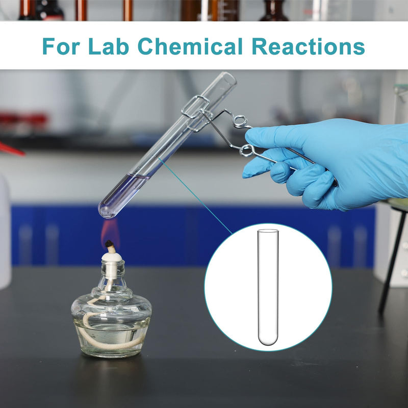 StonyLab Borosilicate Glass Round Bottom Test Tubes, 30mm OD X 165mm Length (Pack of 15) 15 Pack