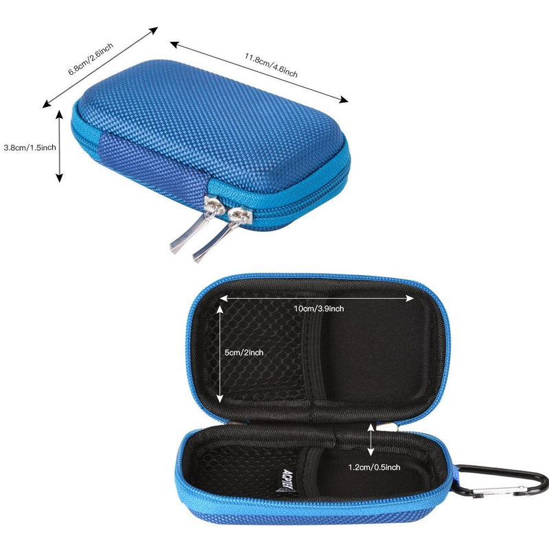 AGPTEK MP3 Player Case for 1.8inch MP3 Player, for DODOSOUL/for ZOOAOXO/for Hotechs./for MAJORITY/for Conrain/for Xidehuy/for AiMoonsa/for Xidehuy/for Dyzeryk/for JOLIKE, with Metal Carabiner Clip For 1.8'' MP3 Player Blue