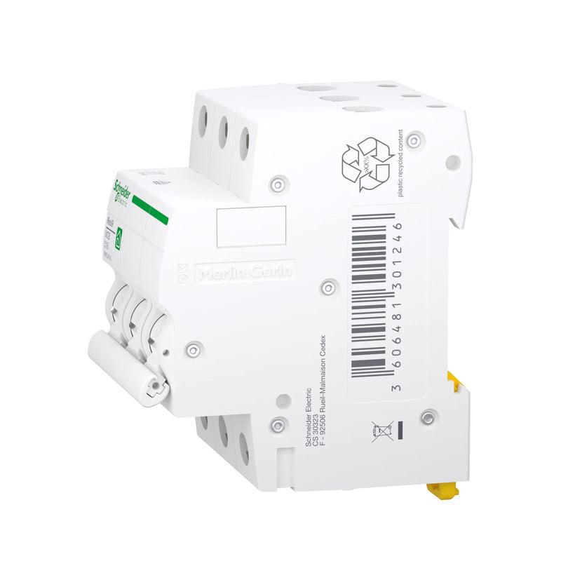 Schneider Electric R9F24316 Resi9 3-Pin Circuit Breaker | 16A, C characteristic, 6kA Rated current 16A Operating voltage 400 V