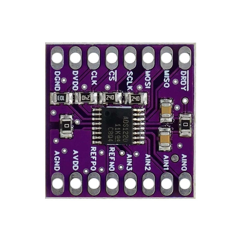 ADC module, DC 3V-5V ADS1220 24Bit ADC Module SPI AD Converter Analog to Digital Signal Convert Module