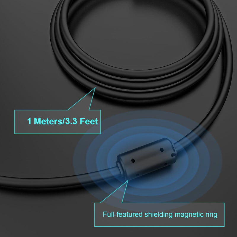 UC-E6 USB Cable for Nikon CoolPix S4000 S3000 S3300 S3700 S6500 S3500 S6600 S6300, P100 P530, Compatible with Nikon Digital SLR DSLR D3300 D750 D5300 D7200 D3200 (3.3ft) 1M
