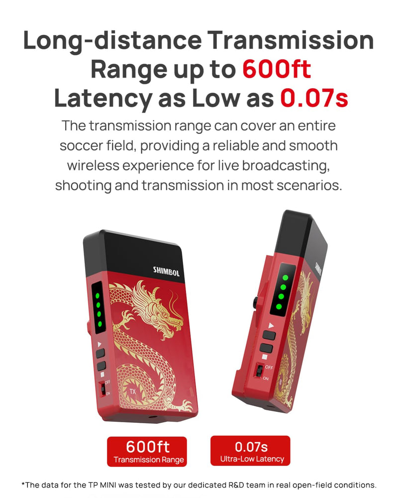 Wireless Video Transmission System TP Mini HDMI Transmitter and Receiver 0.07s Latency 600ft Range