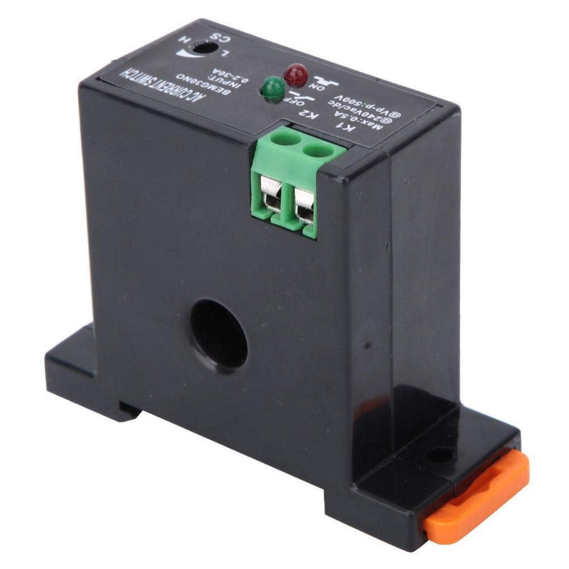 Current detection switch, current measuring switch, current measuring switch, AC 0.2-30A normally open, adjustable current sensor switch, current sensor control switch, current sensor switch, normally open)