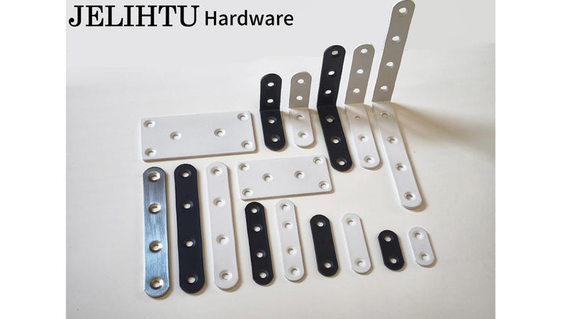 White Mending Plates 7.87x1.89 inch Flat Brackets,6PCS 7.87 x 1.89 x 0.08 inch/200 x 48 x 2 mm 6
