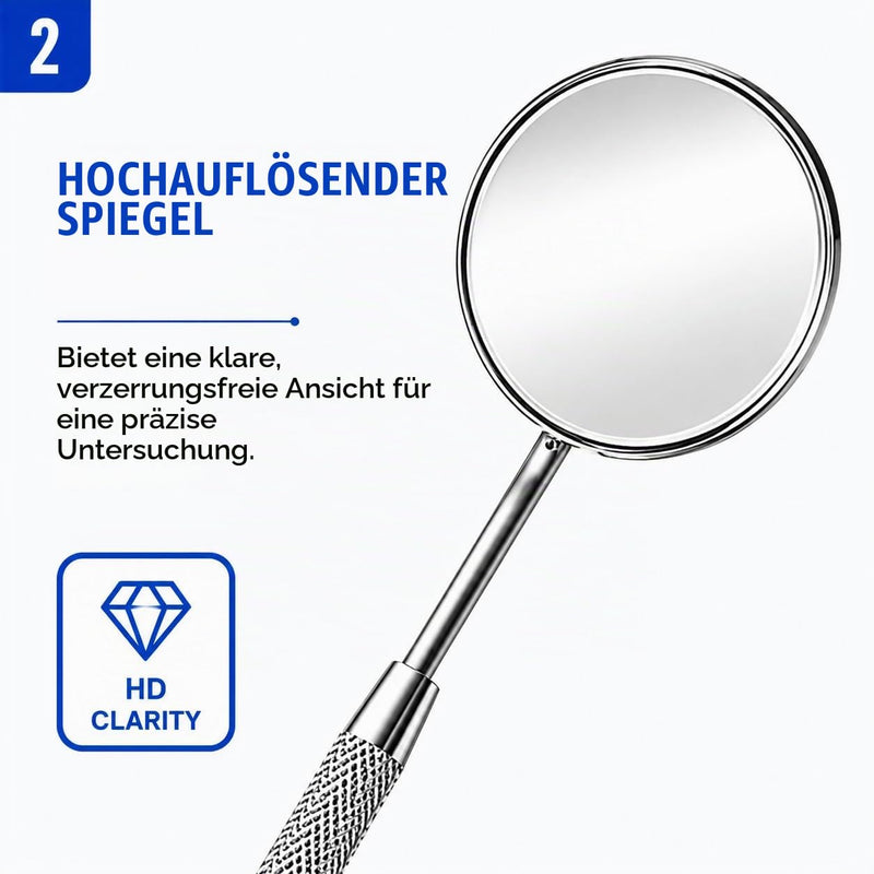 YSCARE Mouth Mirror Mouth Tooth Mirror Inspection Mirror Dental Care Set Oral Care Mouth Control Extension Tool Also Suitable for Eyelash Extensions Tooth Mirror Einzelspiegel