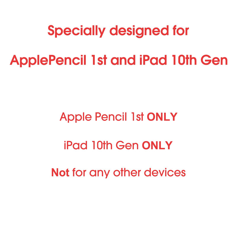 TechMatte USB C Pencil Adapter Designed for Apple Pencil 1st Generation, Only Compatible with iPad 10th Generation,Male USB-C to Female Lightning Pencil Charging Adapter, Bluetooth Connection(2Pack) two pieces